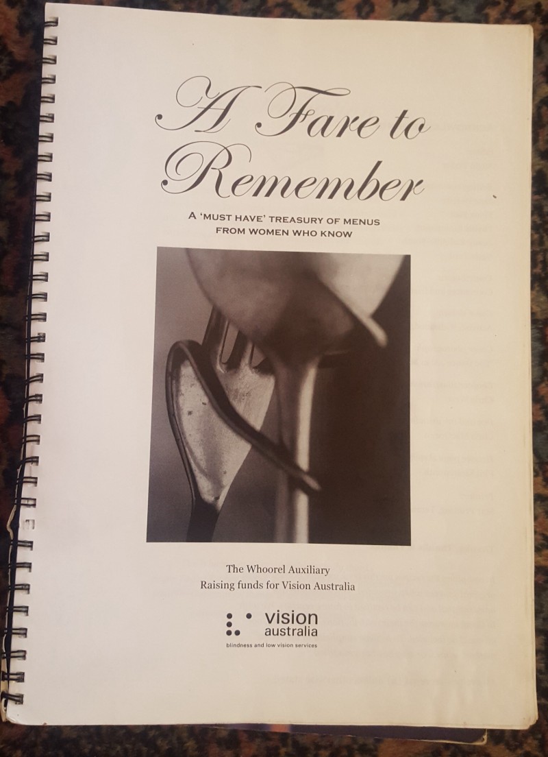 A fare to remember cook book